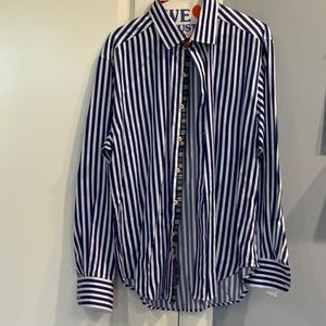 Mens Robert Graham large long sleeve shirt